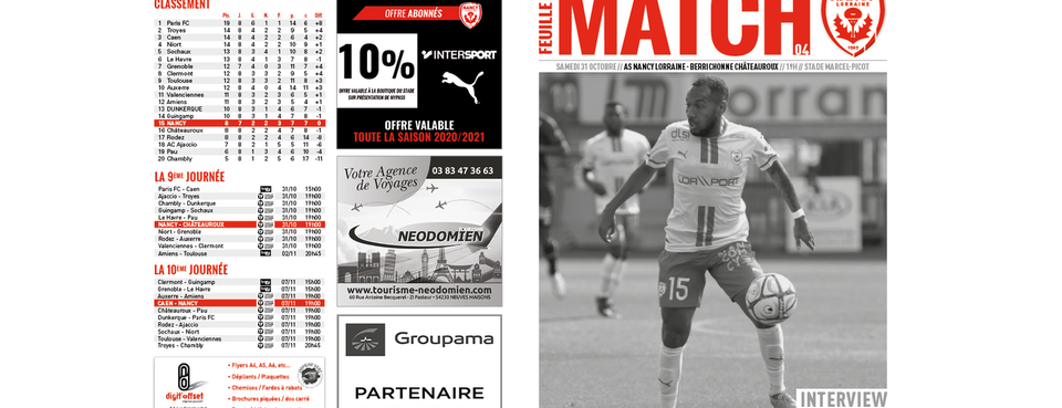 Le programme du match