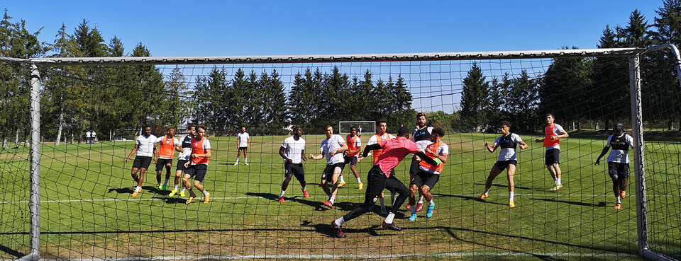 Des entraînements en public