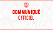 Communiqué du club